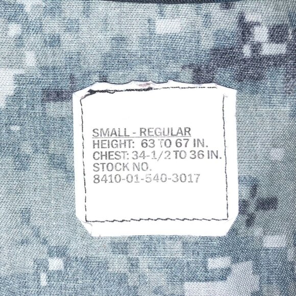 U.S. Navy Woman's Digital Military Jacket Uniform Small Camo Utility Collared Gr - Picture 13 of 15